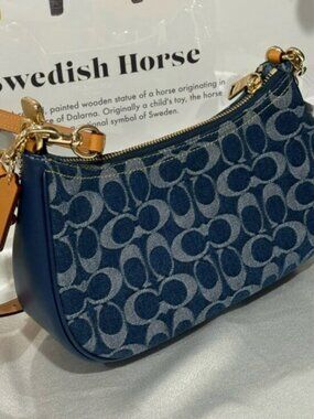 COACH Teri Shoulder Bag In Signature Denim CAF82